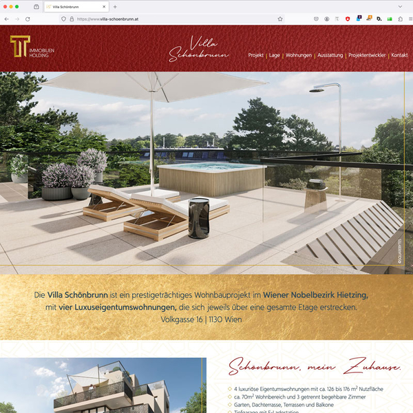 Villa Schönbrunn Website