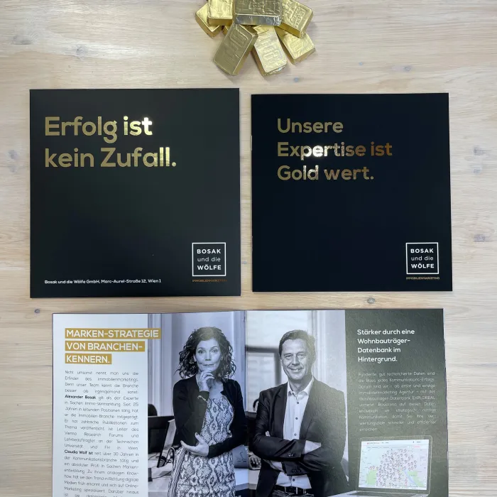 Unternehmensfolder Bosak und die Wölfe