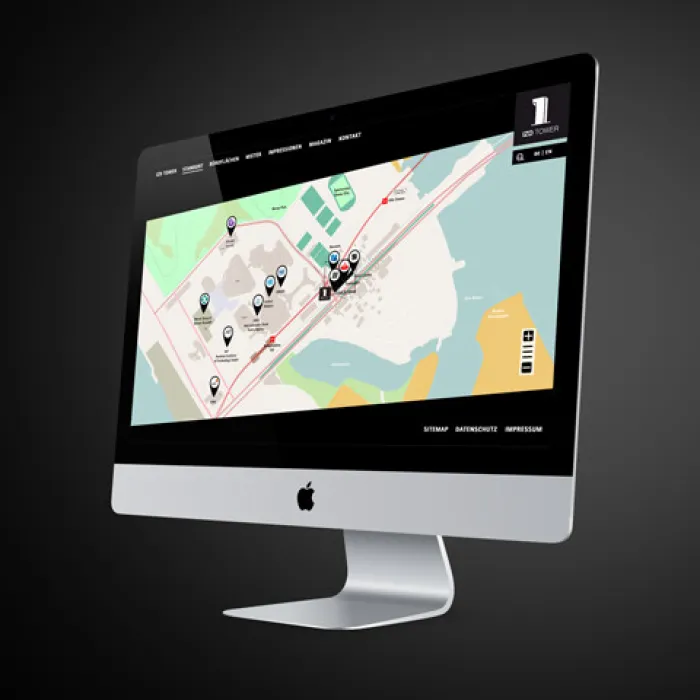 IZD Tower Projektwebsite