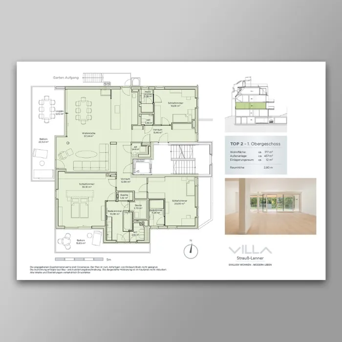 Wohnungsdatenblatt Villa Strauß-Lanner