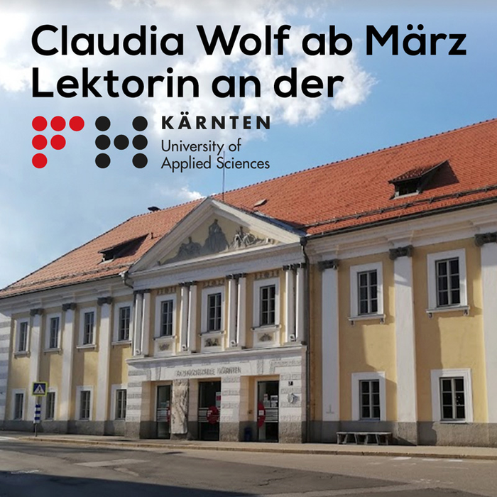 Claudia Wolf ab März Lektorin an der FH Kärnten