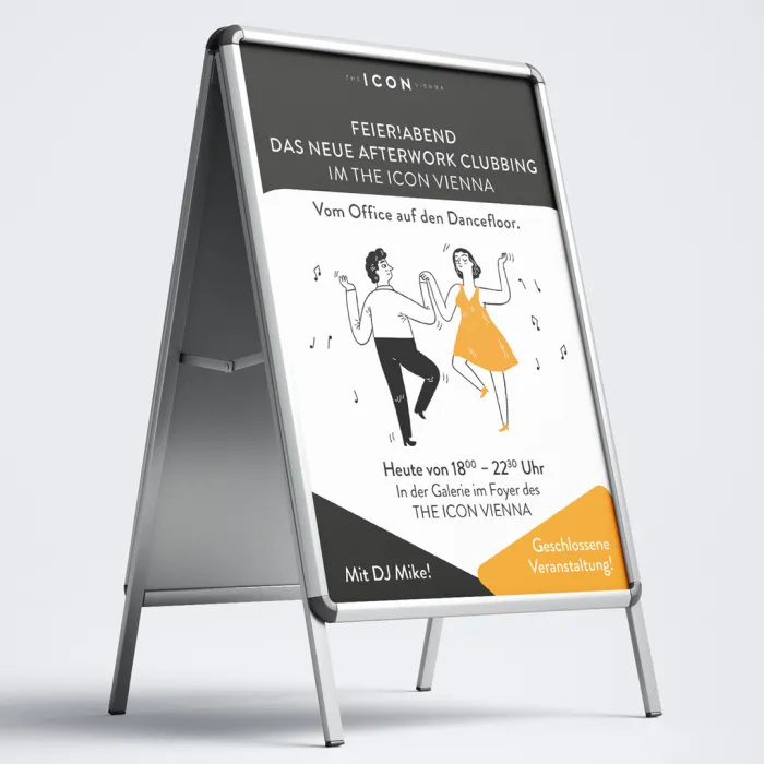 THE ICON VIENNA after-work-party poster