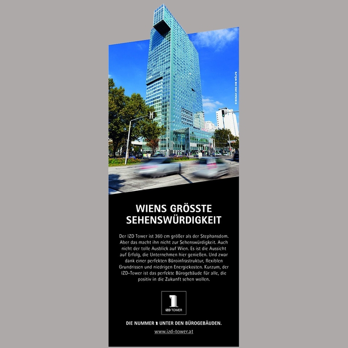 IZD Tower Anzeige