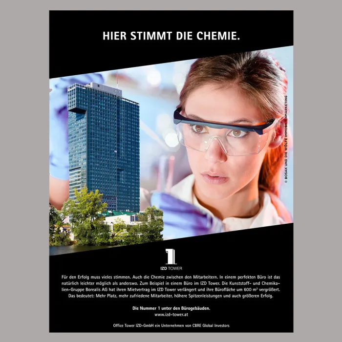 IZD Tower Anzeige Borealis