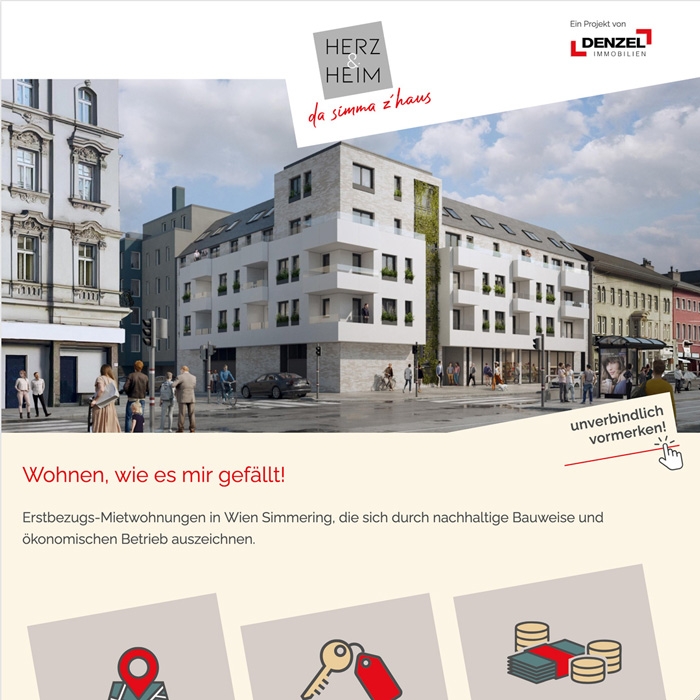 Herz & Heim Landingpage