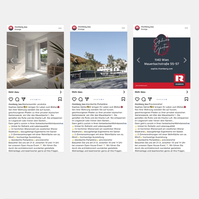 Sophies Gärten Karussell-Anzeige