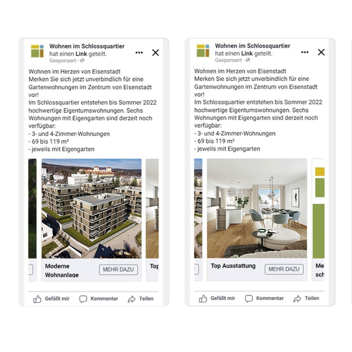 Schlossquartier Karussell-Anzeige