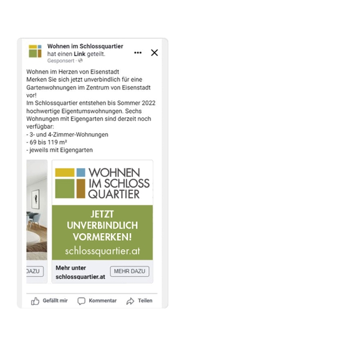 Schlossquartier Karussell-Anzeige