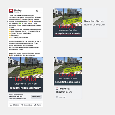 Leovita Open House Facebook Ad