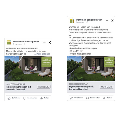 Schlossquartier Image Ads Facebook