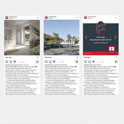 Sophies Gärten Karussell-Anzeige