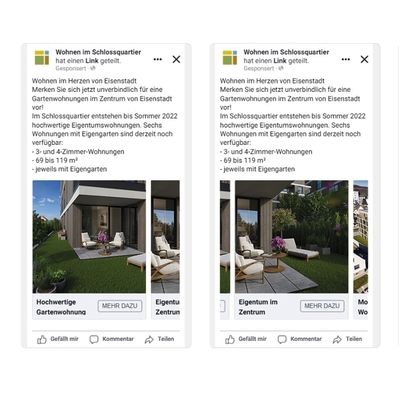 Schlossquartier Karussell-Anzeige