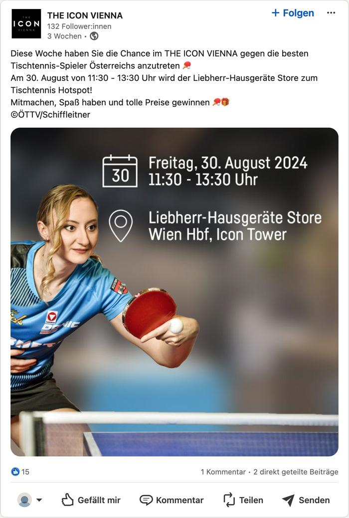 Liebherr Tischtennis